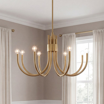 Sorrento 8-Light Chandelier in Noble Brass (128|1-6680-8-127)