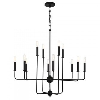 Avondale 12-Light Chandelier in Matte Black (128|1-4046-12-89)