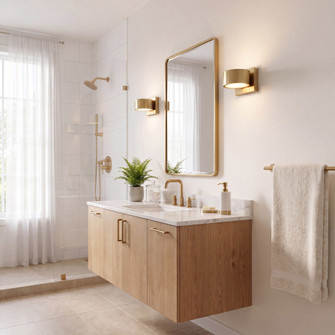 Talamanca 1-Light LED Wall Sconce in Noble Brass by Breegan Jane (128|9-7506-1-127)
