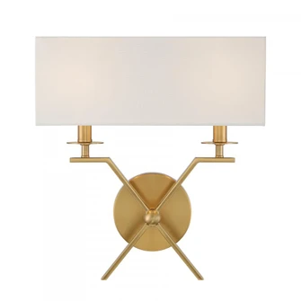 Arondale 2-Light Wall Sconce in Warm Brass (128|9-3305-2-322)