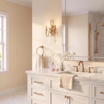 Fairchild 2-Light Wall Sconce in Warm Brass (128|9-2704-2-322)