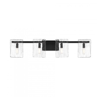 Genry 4-Light Bathroom Vanity Light in Matte Black (128|8-8204-4-BK)