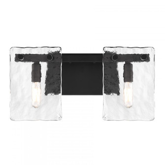 Genry 2-Light Bathroom Vanity Light in Matte Black (128|8-8204-2-BK)
