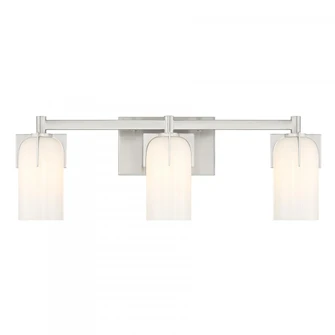 Caldwell 3-Light Bathroom Vanity Light in Satin Nickel (128|8-4128-3-SN)