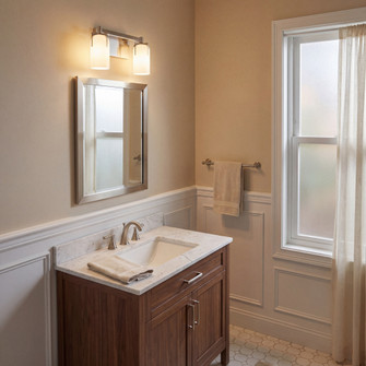 Caldwell 2-Light Bathroom Vanity Light in Satin Nickel (128|8-4128-2-SN)