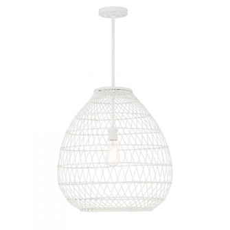 Maya 1-Light Pendant in Bisque White (128|7-7681-1-83)