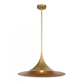 Bowdin 1-Light Pendant in Warm Brass (128|7-7639-1-322)