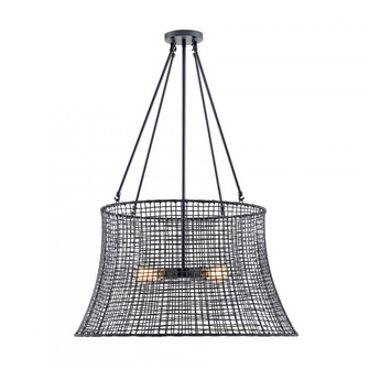Longleaf 4-Light Outdoor Chandelier in Matte Black (128|7-6192-4-89)