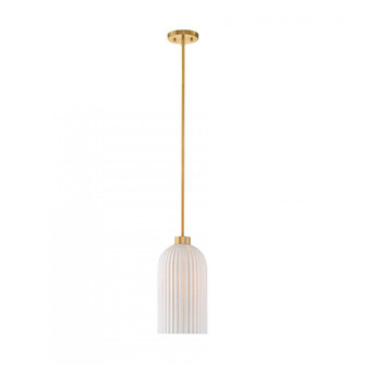Isla Blanca 1-Light Pendant in Warm Brass by Breegan Jane (128|7-3171-1-322)