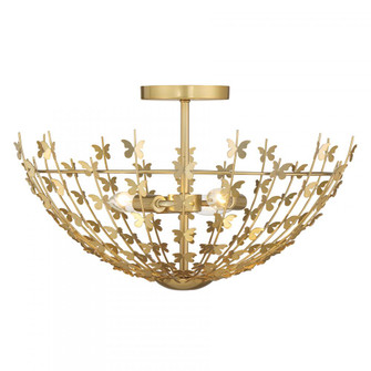 Birch 3-Light Ceiling Light in Burnished Brass (128|6-4198-3-171)