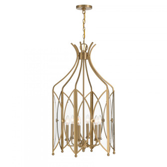 Enclave 6-Light Pendant in Noble Brass (128|3-6802-6-127)