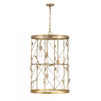 Lexington 5-Light Pendant in Burnished Brass (128|3-6599-5-171)