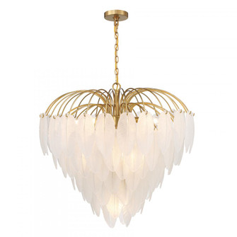 Boa 9-Light Chandelier in Warm Brass by Breegan Jane (128|1-3504-9-322)