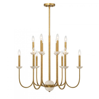 Oakhurst 12-Light Chandelier in Antique Gold (128|1-2294-12-262)