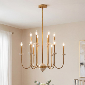 Oakhurst 12-Light Chandelier in Antique Gold (128|1-2294-12-262)