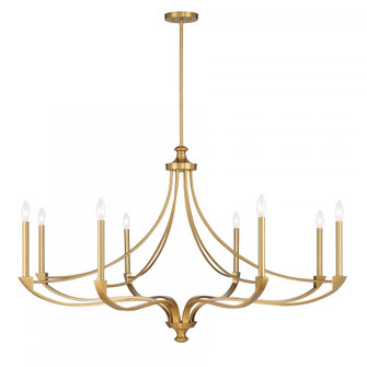 Preserve 8-Light Chandelier in Warm Brass (128|1-6415-8-322)