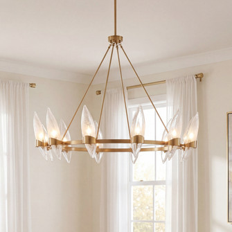 Nouvel 12-Light Chandelier in Warm Brass (128|1-5504-12-322)