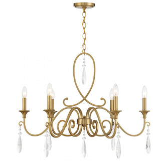 Fairchild 6-Light Chandelier in Warm Brass (128|1-2700-6-322)