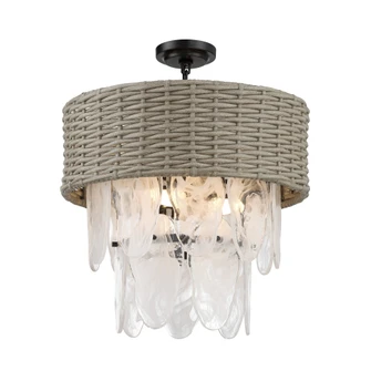 Breakers Isle - 6 Light Pendant / Semi Flush (10|5296-66A)