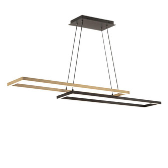 DOUBLE Entendre 42IN PENDANT 4CCT 4000K (1357|PD-81442-40-BK/AB)