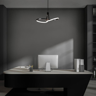 Mobius Pendant Light (1357|PD-35433-BK)