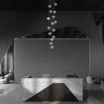 Whirl Chandelier Light (1357|PD-19415R-BK)
