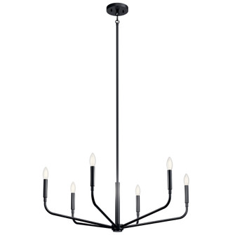 Chandelier 6Lt (2|52718BK)