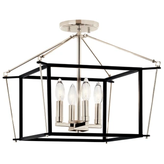 Semi Flush Mount 4Lt (2|52633PN)
