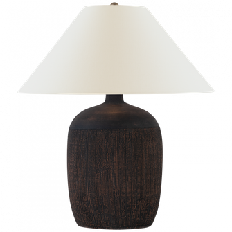 Portis 32'' Combed Round Table Lamp (279|CHA 8662BWT-L)
