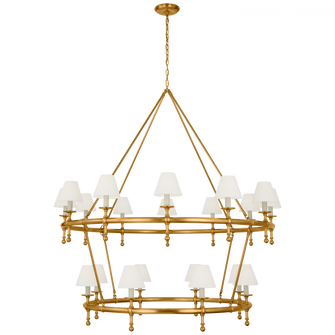 Classic 54'' Two-Tier Ring Chandelier (279|CHC 5825AB-L)