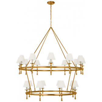 Classic 54'' Two-Tier Ring Chandelier (279|CHC 5825AB-L)
