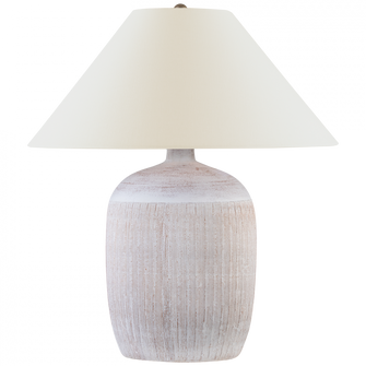 Portis 32'' Combed Round Table Lamp (279|CHA 8662WWT-L)