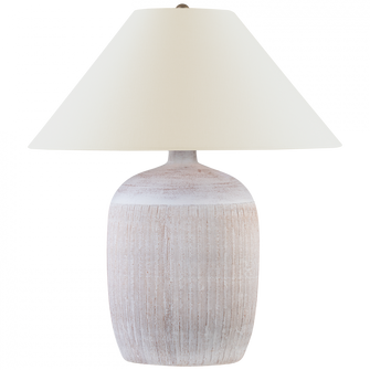 Portis 32'' Combed Round Table Lamp (279|CHA 8662WWT-L)