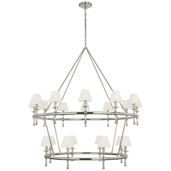 Classic 54'' Two-Tier Ring Chandelier (279|CHC 5825PN-L)
