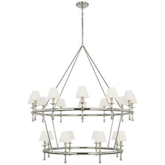 Classic 54'' Two-Tier Ring Chandelier (279|CHC 5825PN-L)