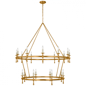 Classic 54'' Two-Tier Ring Chandelier (279|CHC 5825AB)