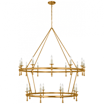 Classic 54'' Two-Tier Ring Chandelier (279|CHC 5825AB)