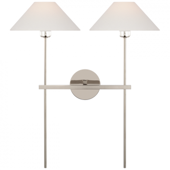 Hackney 25'' Double Tail Sconce (279|SP 2026PN-L)