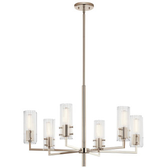 Velestino 30.25'' 6-Light Chandelier in Polished Nickel (2|52679PN)