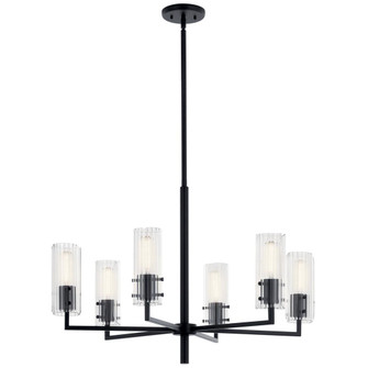 Velestino 30.25'' 6-Light Chandelier in Black (2|52679BK)
