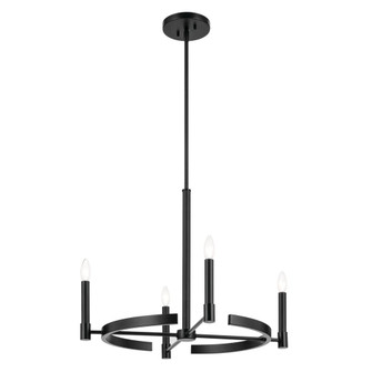 Tolani 20.25'' 4-Light Chandelier in Black (2|52426BK)