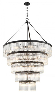 Emory 48'' Black Forged Chandelier (205|EMO-5430-BF)
