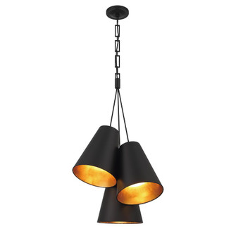 Brian Patrick Flynn Alston 20'' Matte Black + Antique Gold Pendant (205|8684-MK-GA)