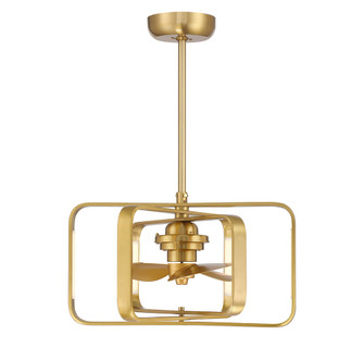 Lynx LED Fan D'Lier in Warm Brass (128|24-FD-955-322)