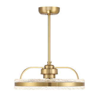 Corona LED Fan D'Lier in Warm Brass (128|24-FD-555-322)