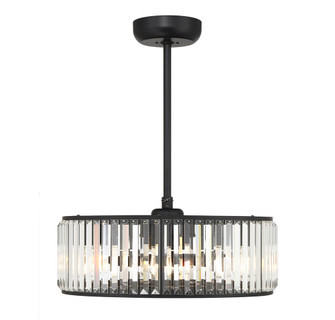 Janus 6-Light Fan D'Lier in Matte Black (128|23-FD-245-89)