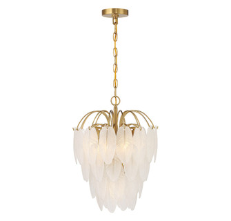 Boa 5-Light Chandelier in Warm Brass by Breegan Jane (128|1-3507-5-322)