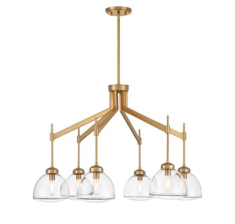 Corbin 6-Light Chandelier in Warm Brass (128|1-9841-6-322)