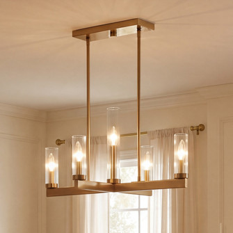 Carina 5-Light Chandelier in Warm Brass (128|1-2634-5-322)