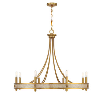 Camden 8-Light Chandelier in Warm Brass (128|1-2054-8-322)
